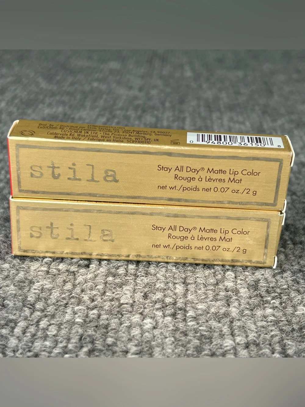TWO Stila Stay All Day Matte Lip Color BLOW A KISS .07oz x 2 NIB Red Pucker Up